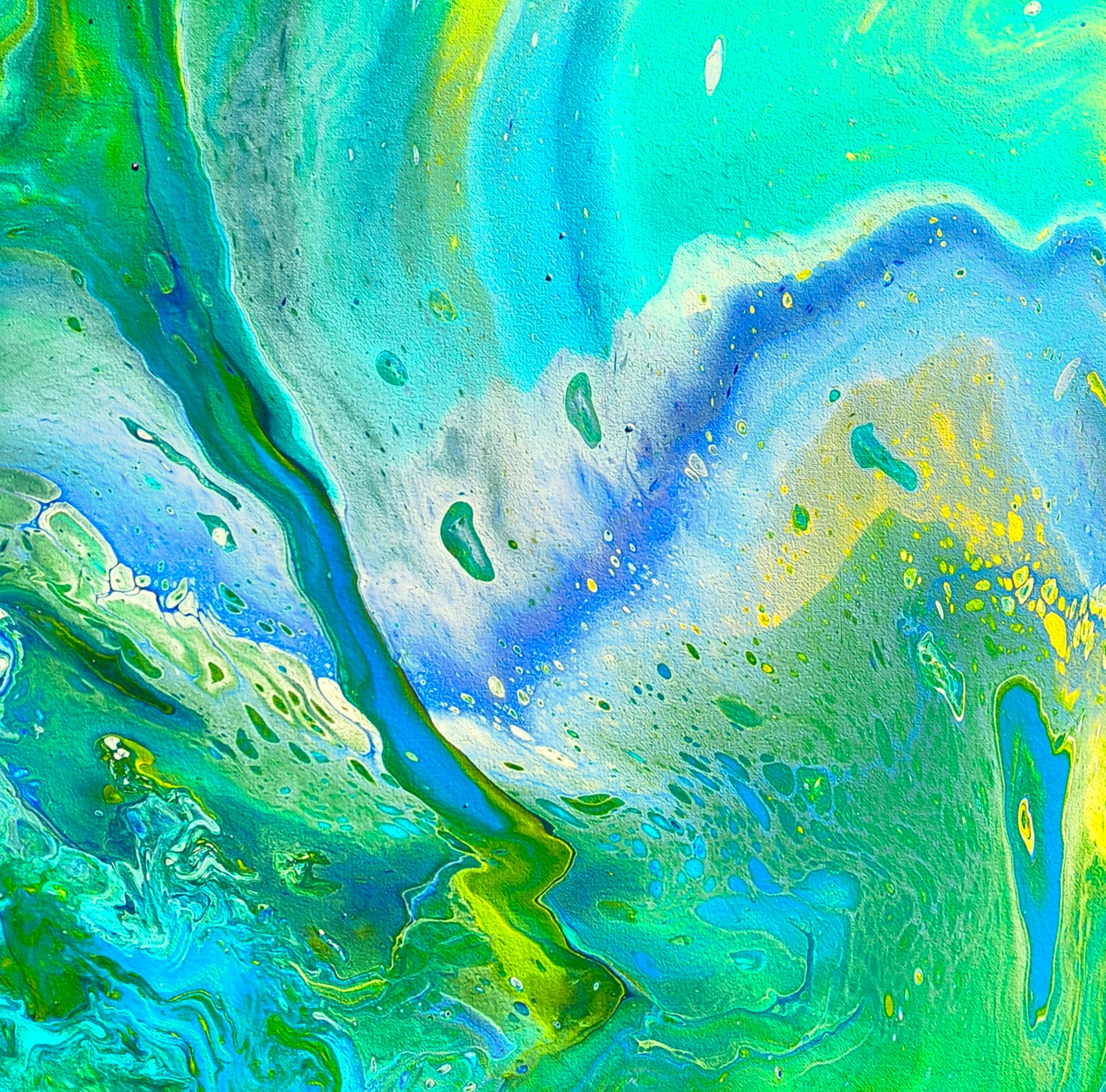 Verdant Veil - Acrylic painting by Chris Broussard